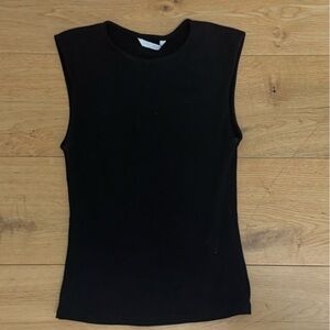 Zara NWT Small Black Tank Tee